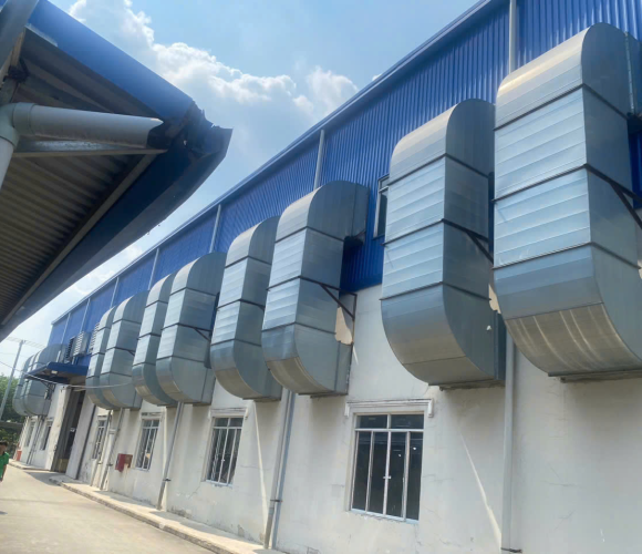 Thi công lắp đặt hệ thống làm mát cty gỗ ming ze KCN Tân Bình, Bình Dương