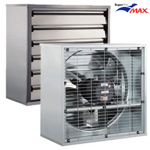 QUẠT CÔNG NGHIỆP VUÔNG KẼM CÁNH INOX MÔ TƠ FUSHINI TRỰC TIẾP SHRV 400 ( 400 x 400 x 400) -  ĐIỆN ÁP 220V